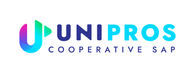 Logo UNIPROS COOPERATIVE SAP coloré pour jardins-paysages en Ariège