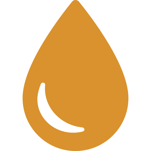 Goutte orange minimaliste, logo moderne jardins-paysages en ariège sur fond blanc